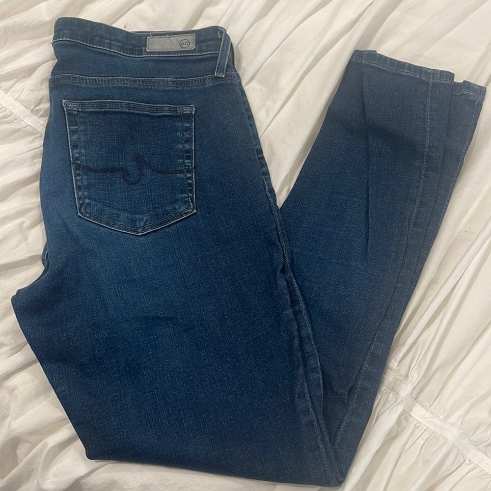 AG skinny blue jeans! Size 29, regular!